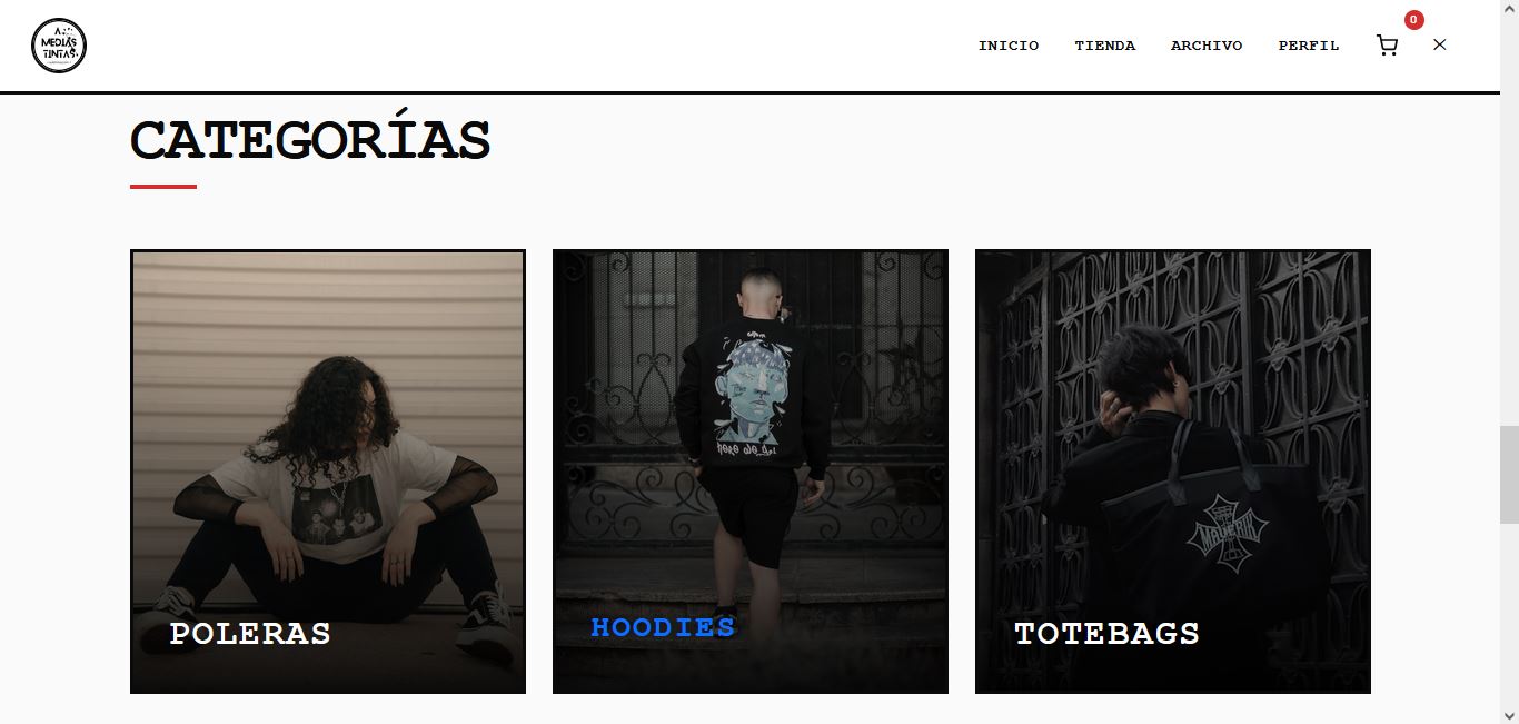 Categorías de productos