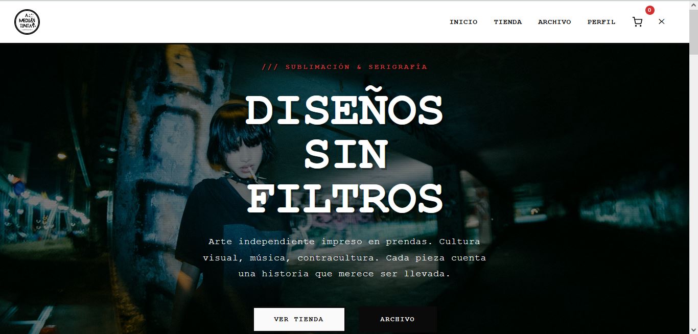 Tienda online A Medias Tintas con Django