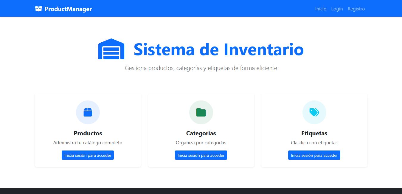 Gestor de productos ProductManager con Django
